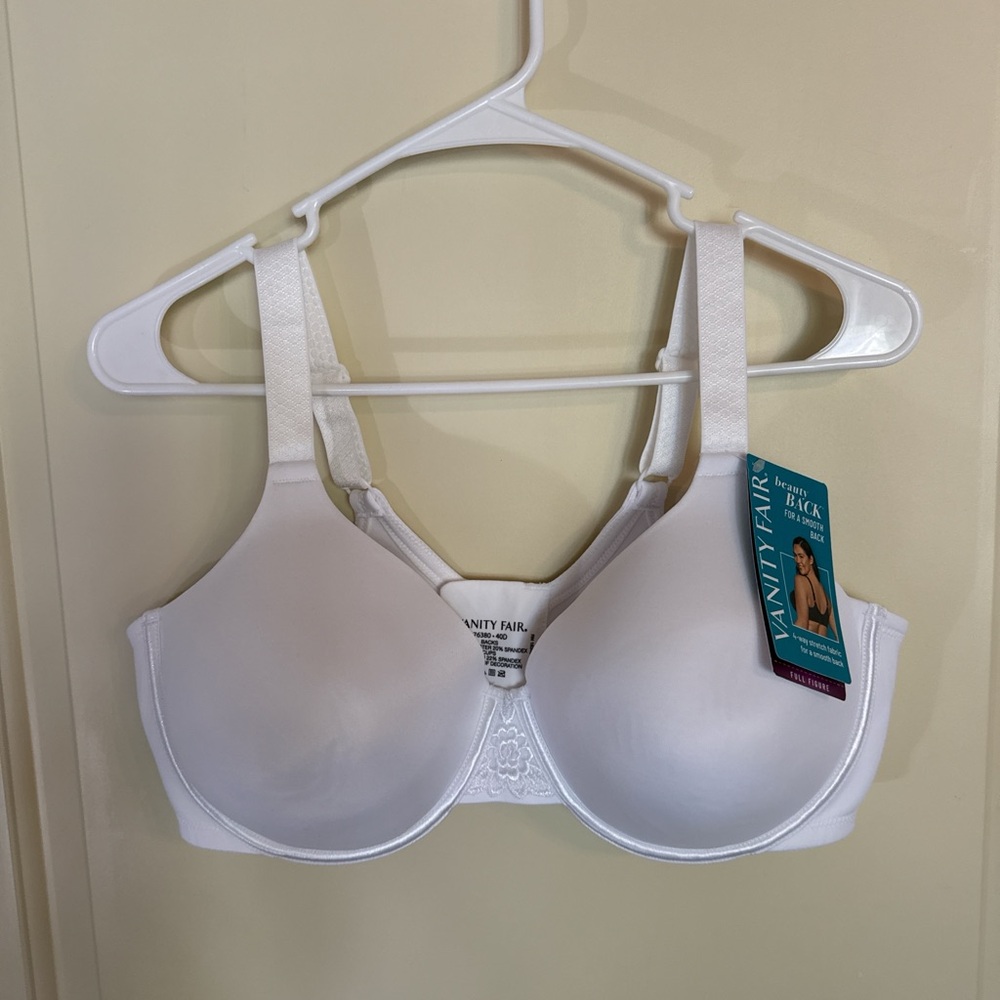 Vanity Fair Women's Classic White Bra